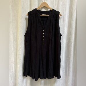 Seafolly Textured Button Front Swing dress size large